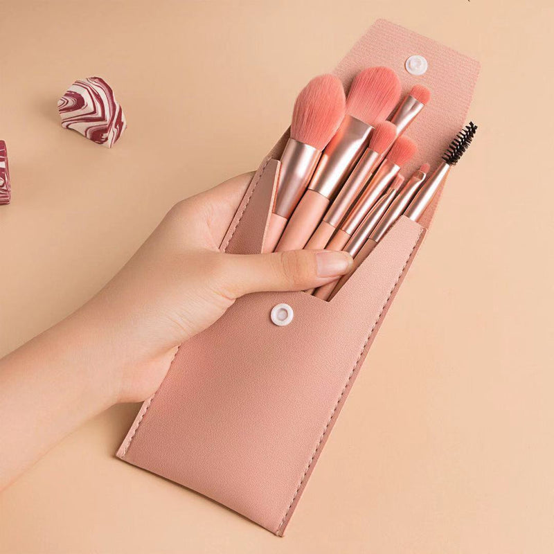8-Piece Travel Brush Set With Case