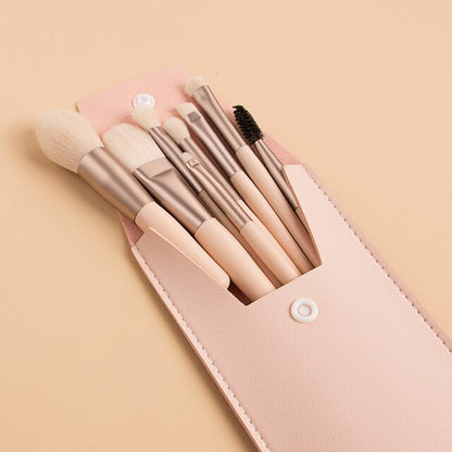 8-Piece Travel Brush Set With Case