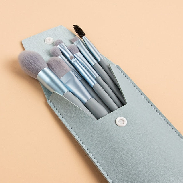 8-Piece Travel Brush Set With Case