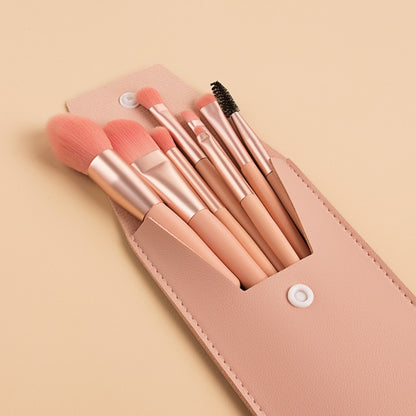 8-Piece Travel Brush Set With Case